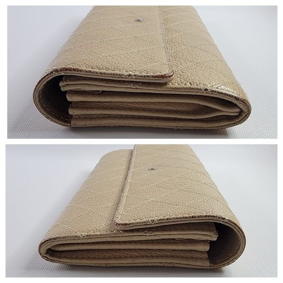 🔥EUC CHANEL Bicolore Quilted CC Logo Long Wallet - Picture 10 of 12